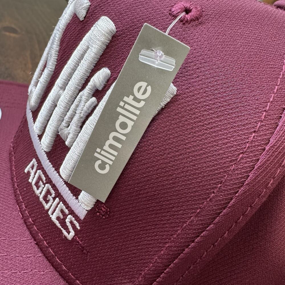 Texas A&M Aggies Hat Adidas‎ Climalite Trucker Snapback Pink Adidas Logo NWT - Picture 5 of 12